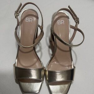 BP Metallic Gold Women's Heels